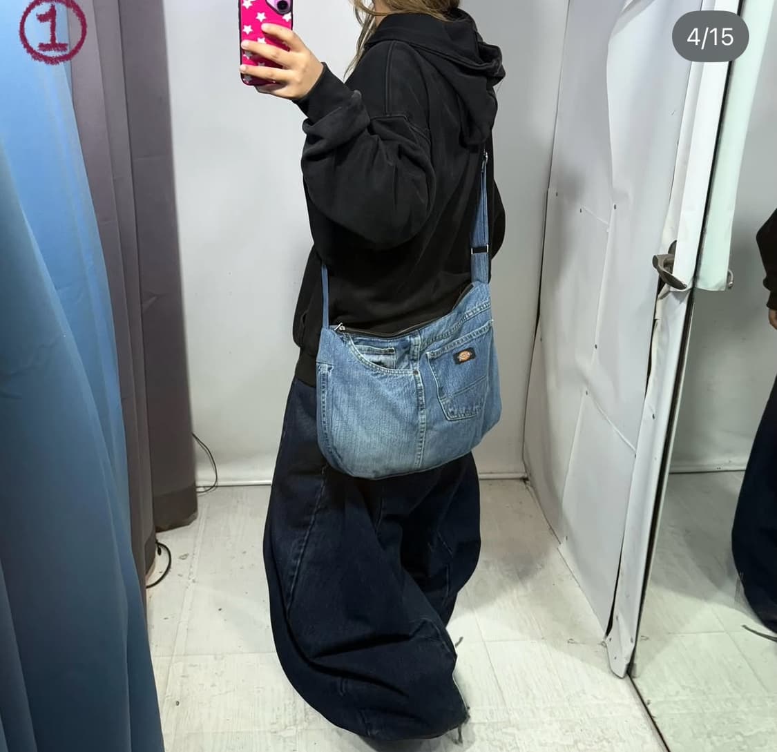 디엠빈티지 업사이클링 백 디키즈 청  상품이미지1