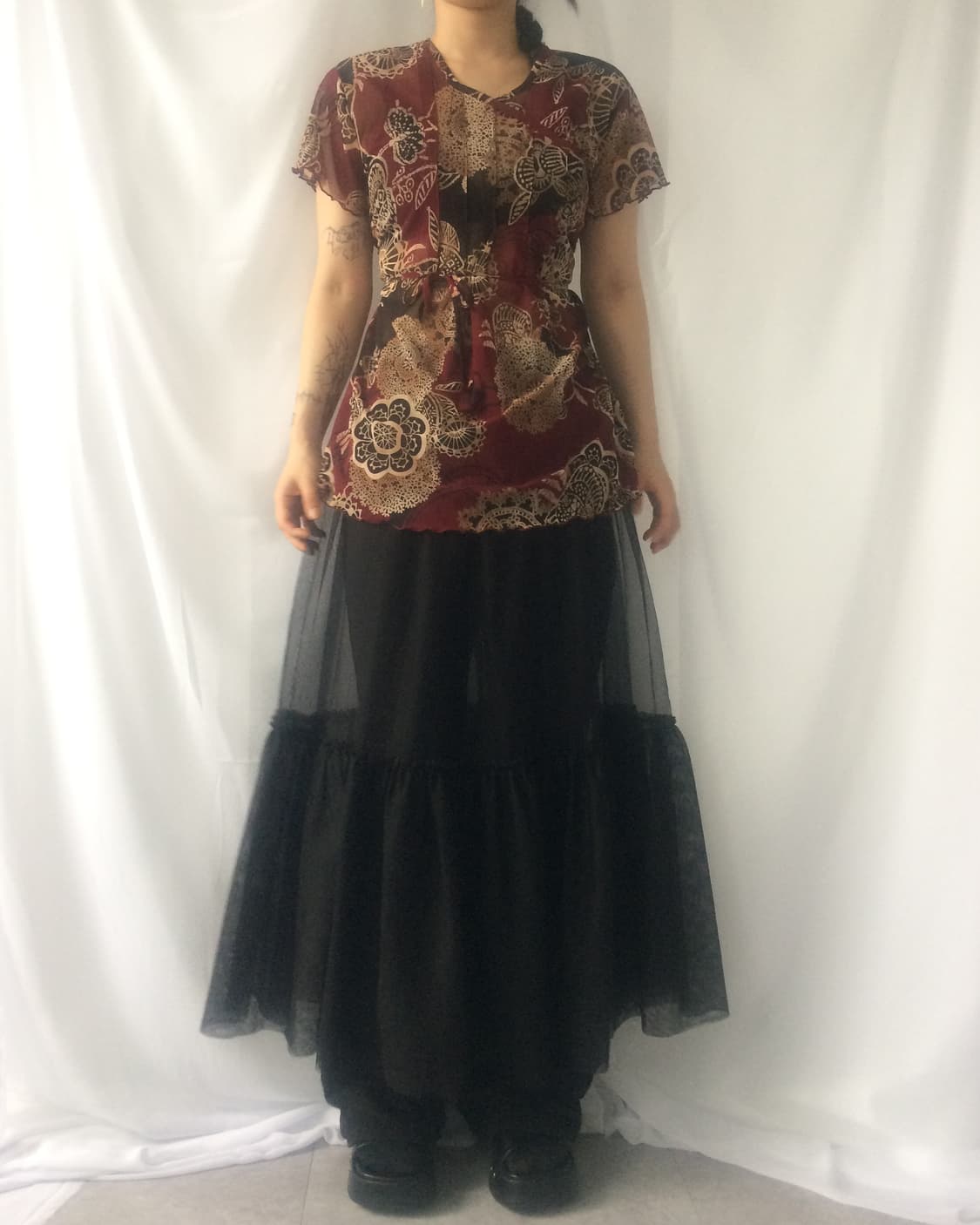 Oriental mood mesh top 상품이미지6