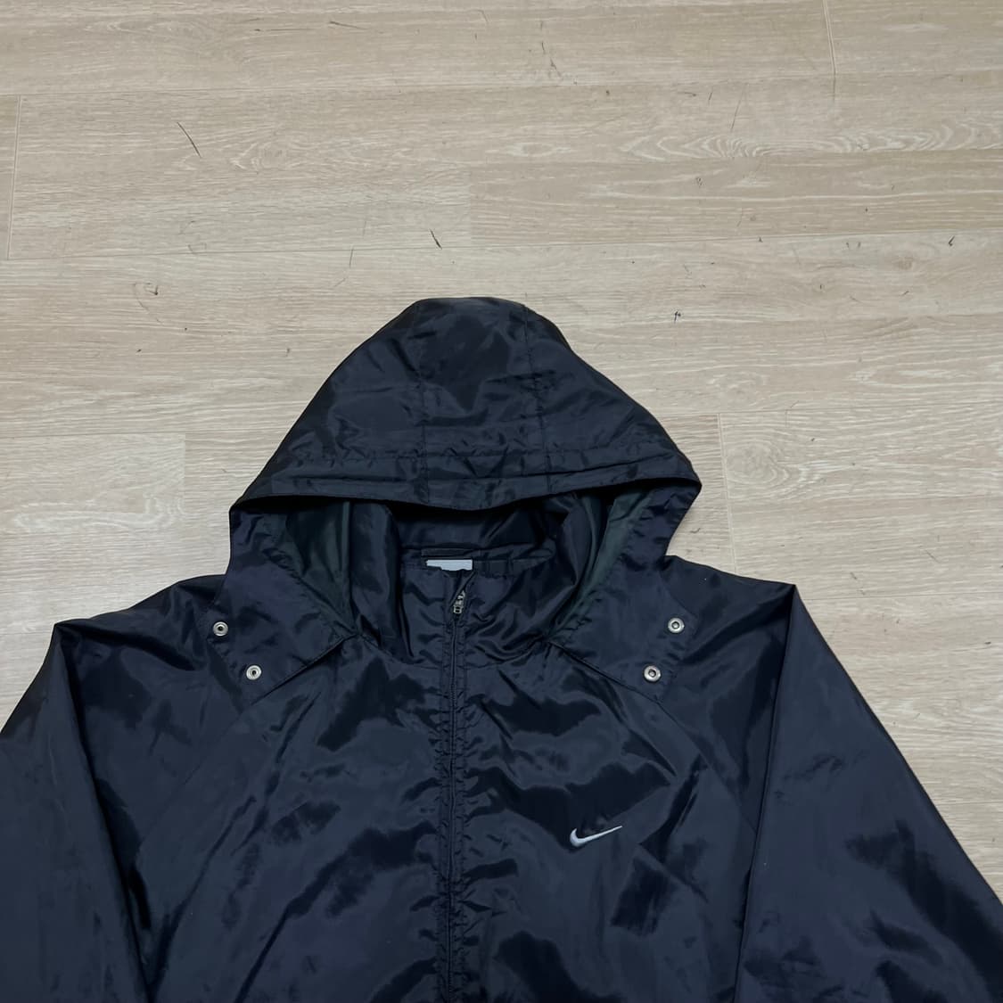 나이키 스우시 후드 바람막이 자켓 [블랙] M/95 상품이미지2