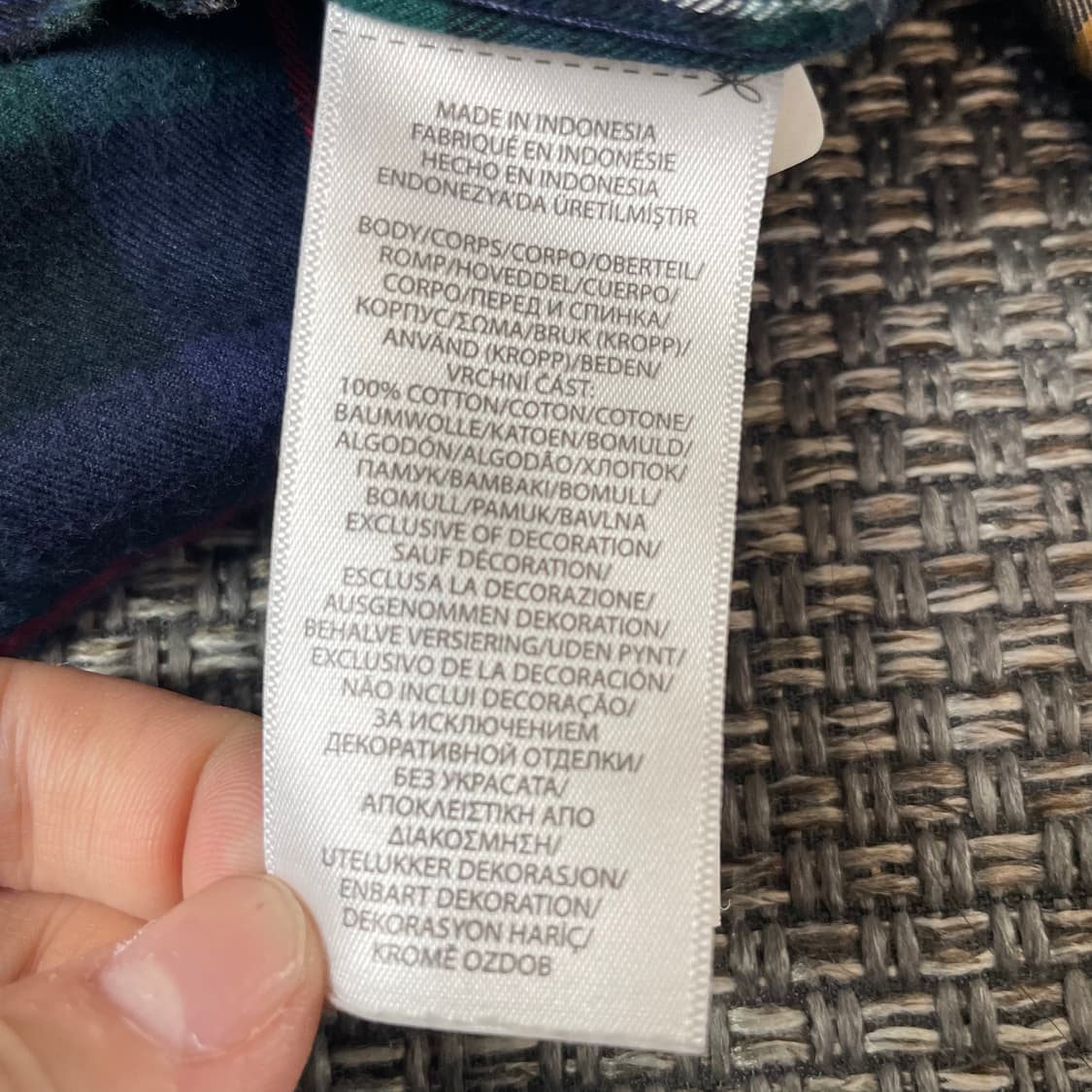 폴로랄프로렌 키즈 레드 그린 네이비 멀티 체크 패턴 긴팔 셔츠 2T 상품이미지5