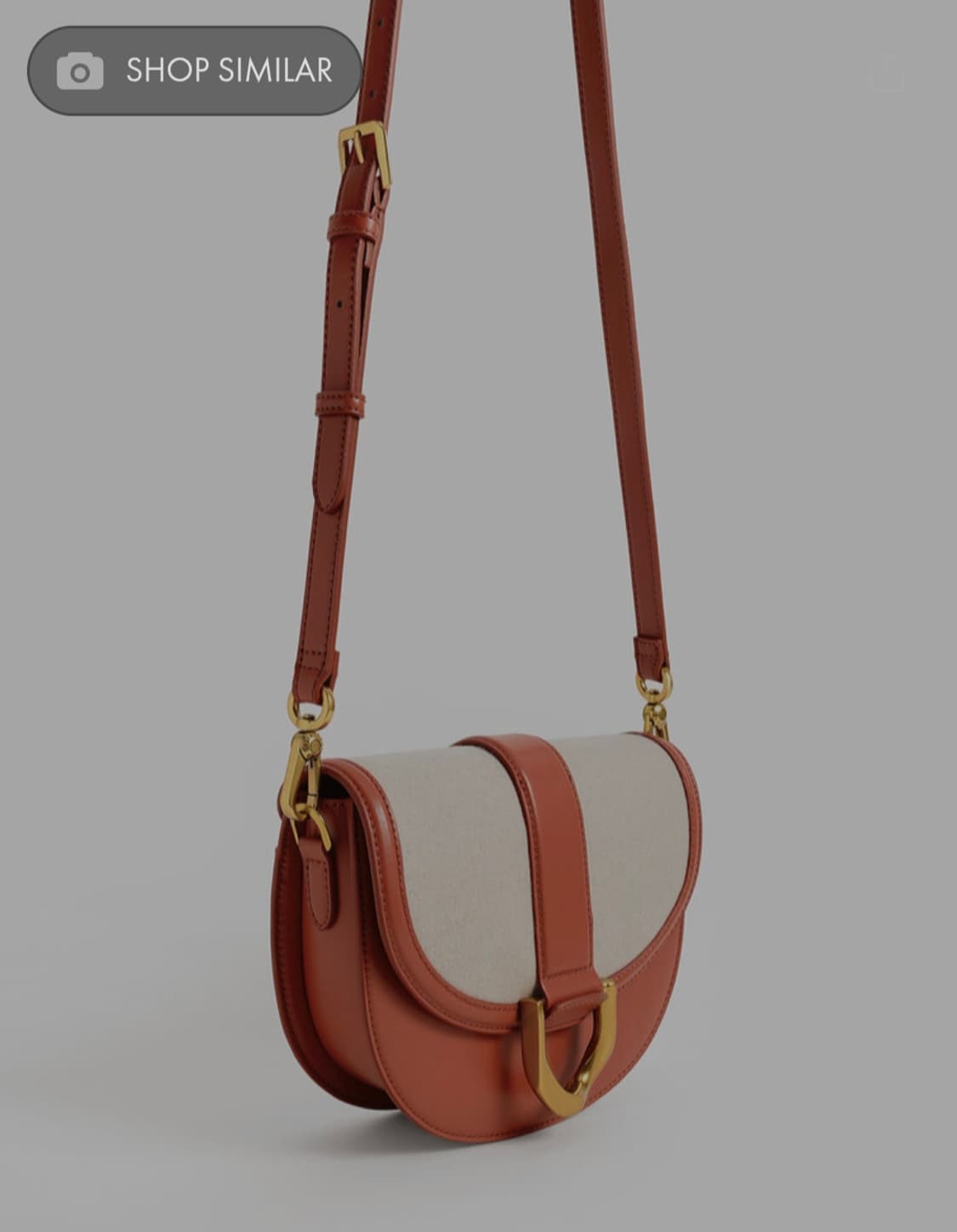 새상품 CharlesAndKeith찰스앤키스 개빈 퀼티드 새들백 상품이미지4