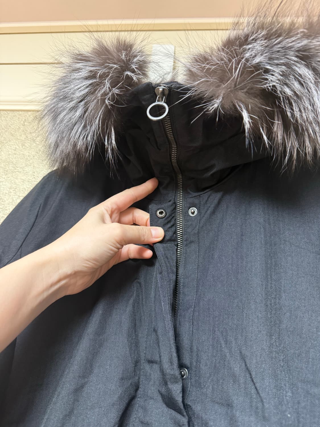 래인바이 구스다운 천연모피 패딩 상품이미지6