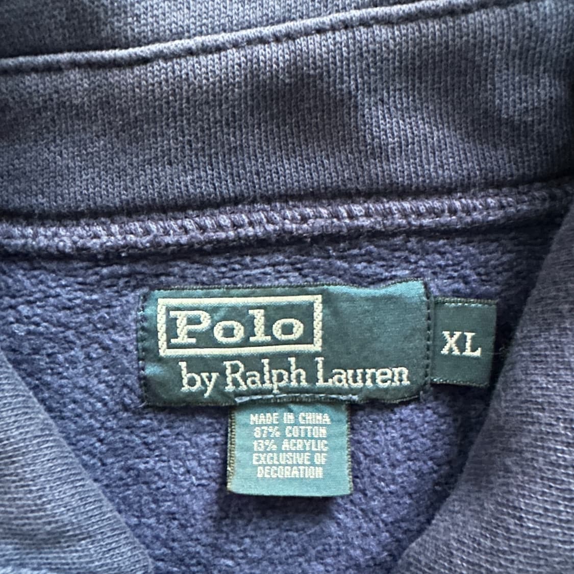 90s 폴로 랄프로렌 USA 빈티지 하프집업 맨투맨  상품이미지5