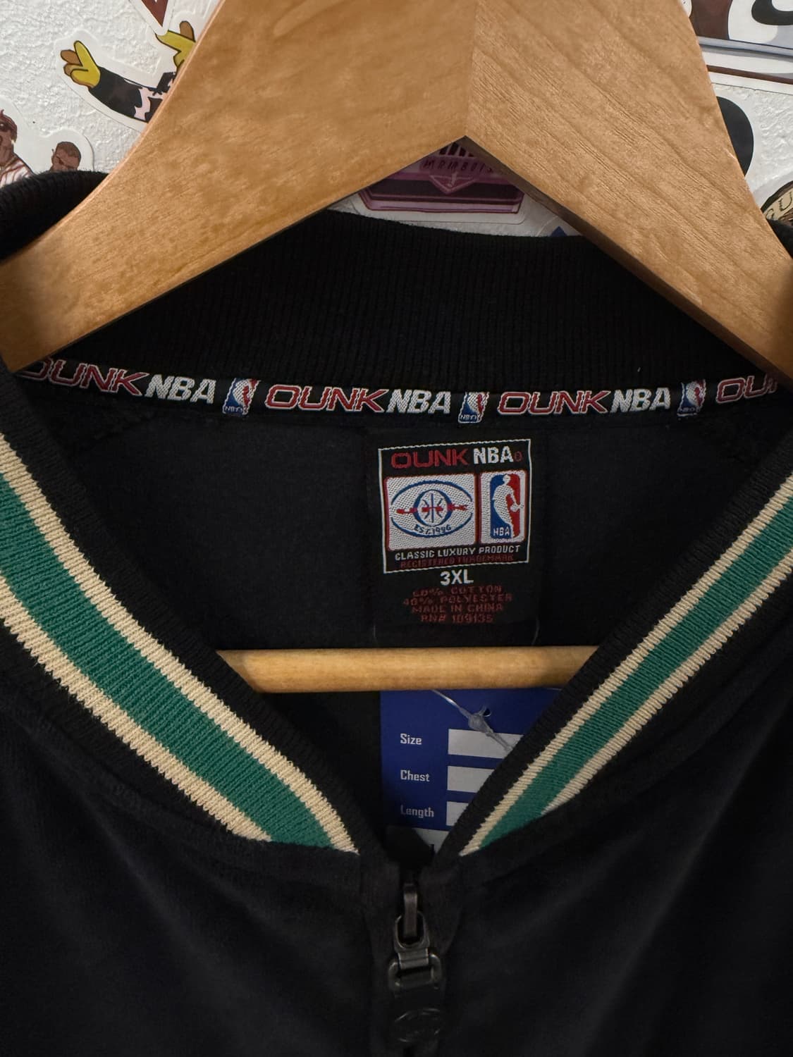 NBA 보스턴 셀틱스 로고 벨벳 트랙탑 져지 빅사이즈 XXXXL 추천 상품이미지8