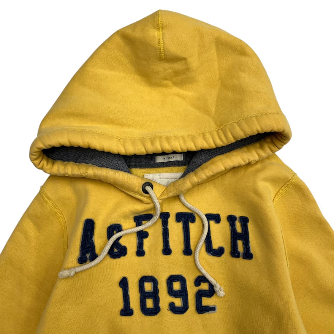 아베크롬비 네이비패치 옐로우 후드 M 상품이미지4