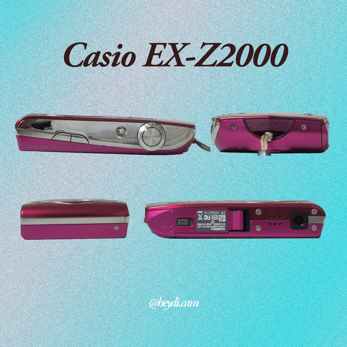 (로제, 모카, 아일릿) 카시오 엑슬림 z2000 로즈핑크 상품이미지3