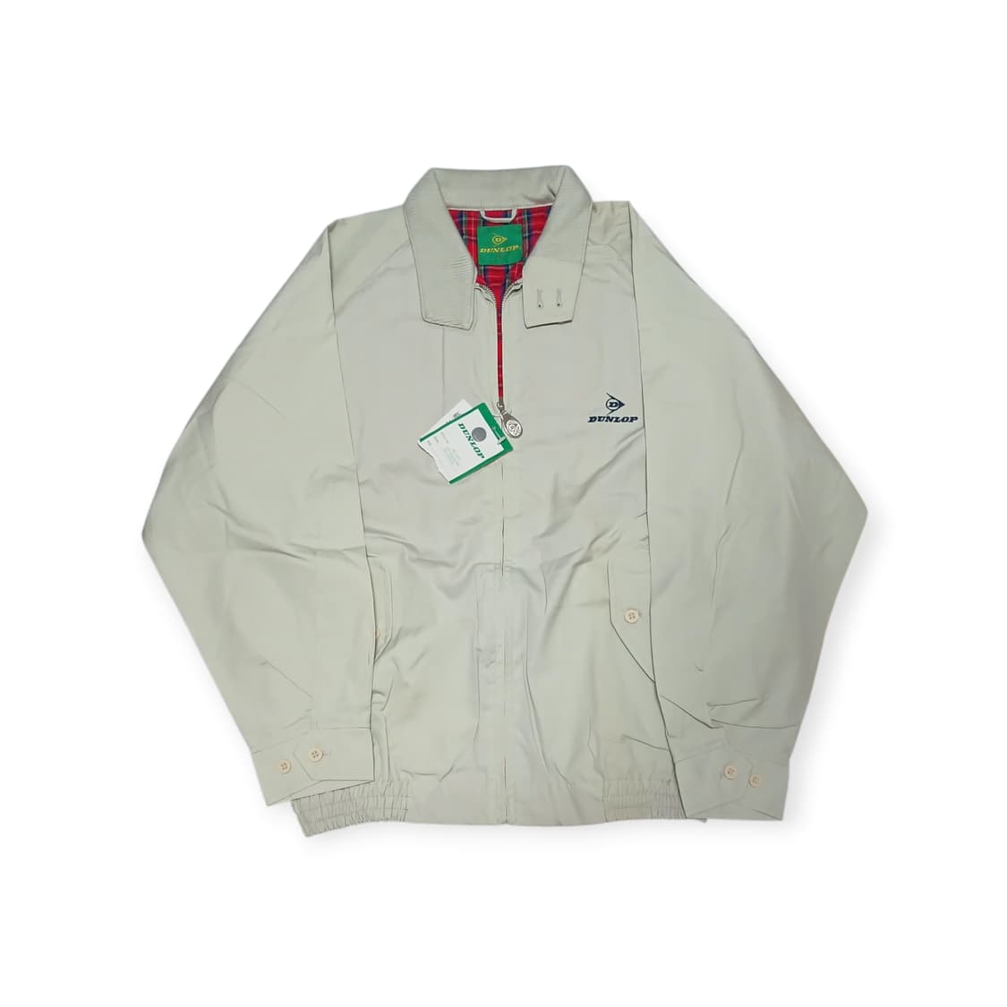 Dunlop 자수로고 타탄안감 봄버자켓 상품이미지1