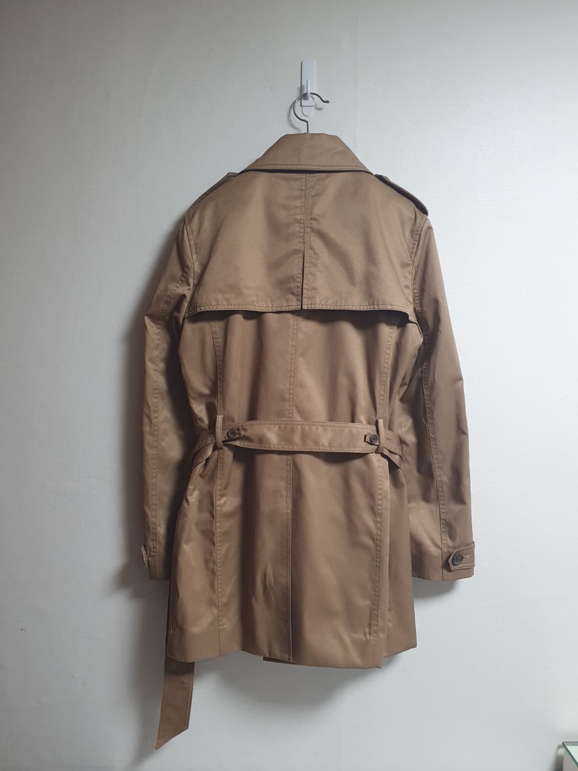 🧥🤎 지오송지오 벨티드 더블 트렌치 100 상품이미지6