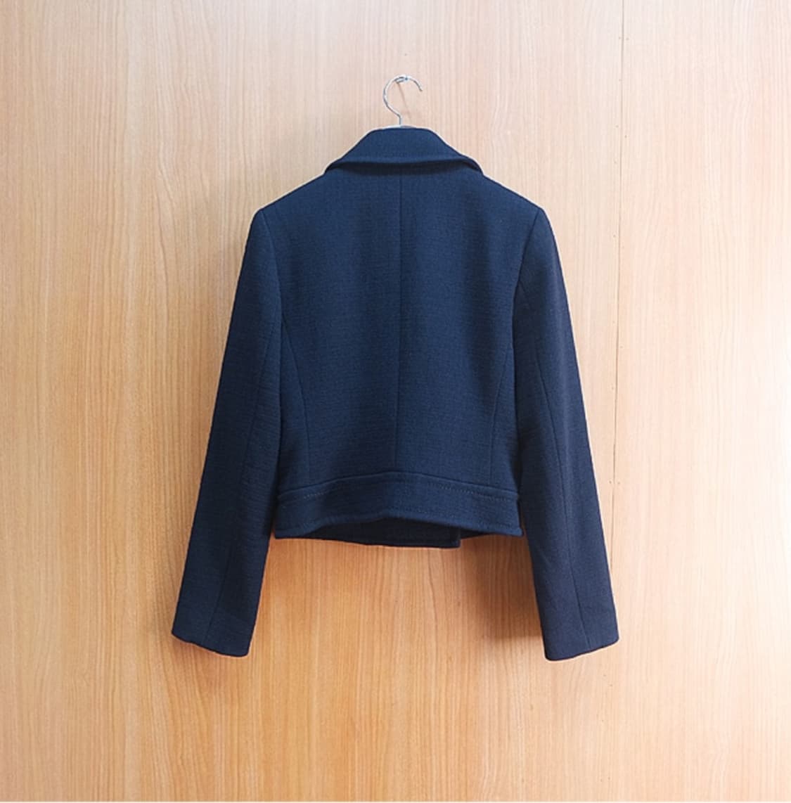 i c b 울 100%   네이비 더블 버튼 숏 자켓 상품이미지5