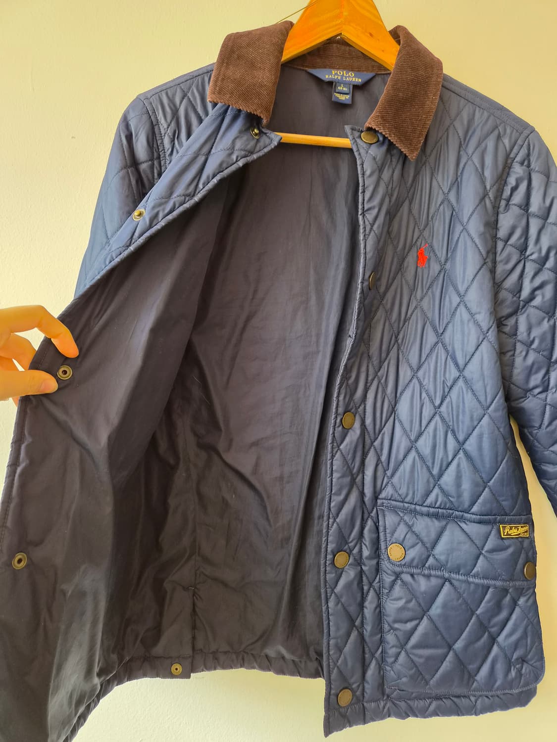 폴로랄프로렌 키즈 네이비퀄팅자켓 L(14-16)여성가능 상품이미지4