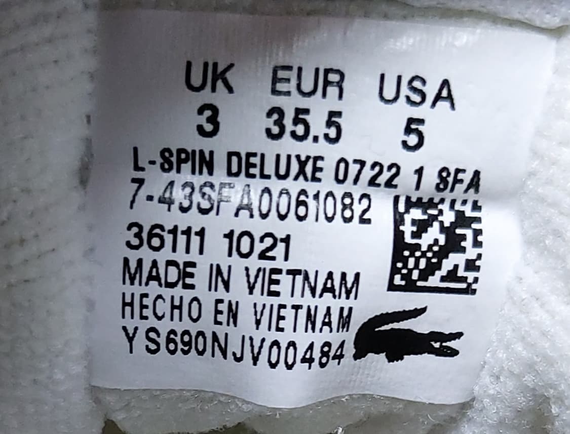 라코스테 엘스핀 디럭스 여성 스니커즈(UK3)225~230

 상품이미지8