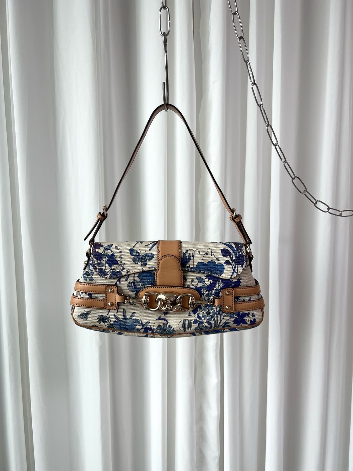 RARE 구찌 홀스빗 플로럴 숄더백 상품이미지1