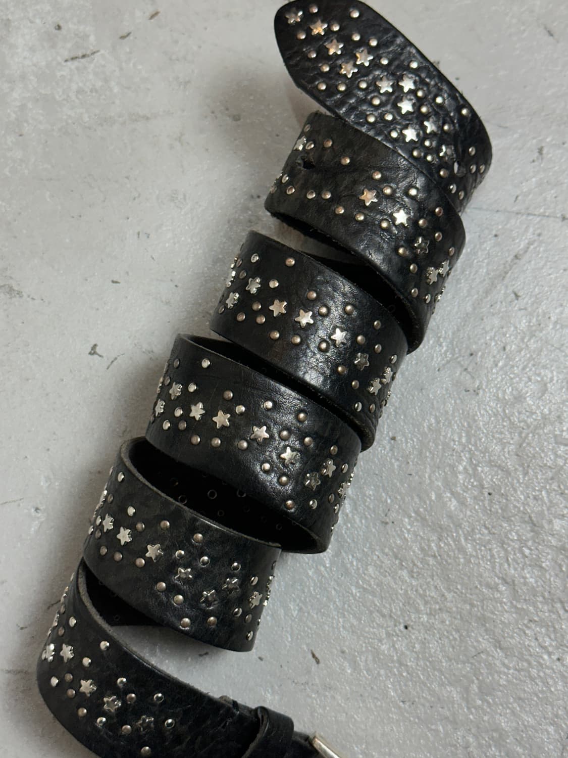 90's 레더 스터드 벨트 빈티지 웨스턴 벨트 상품이미지3