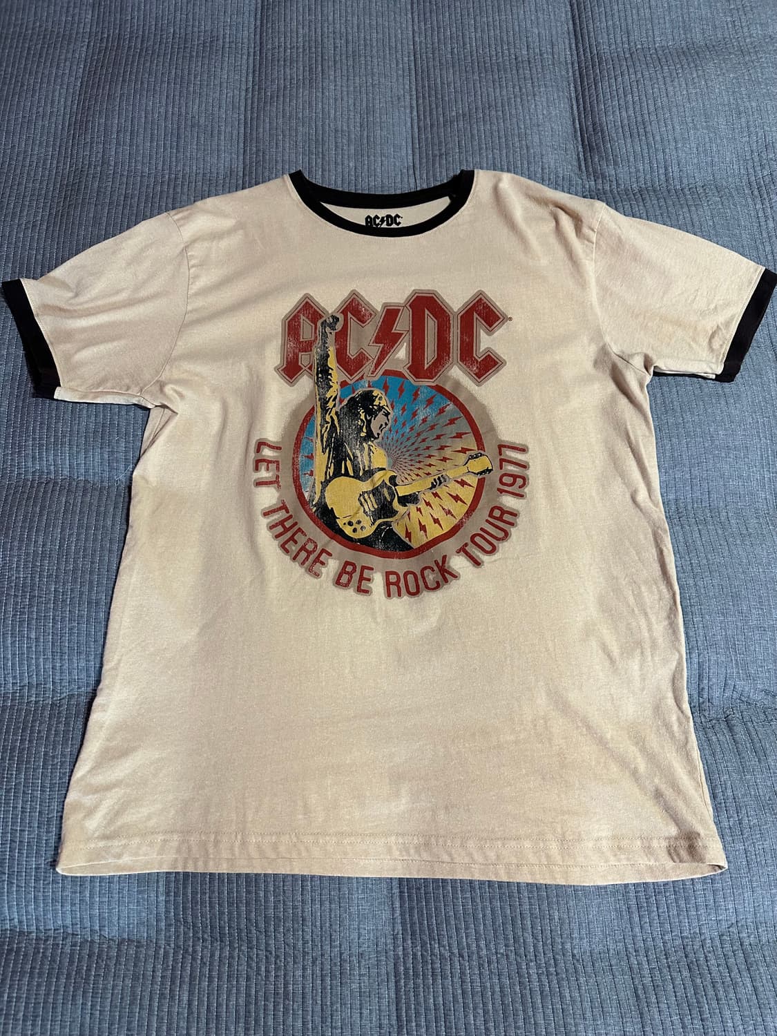 (XL) ACDC 락밴드 반팔 링거티셔츠 상품이미지1