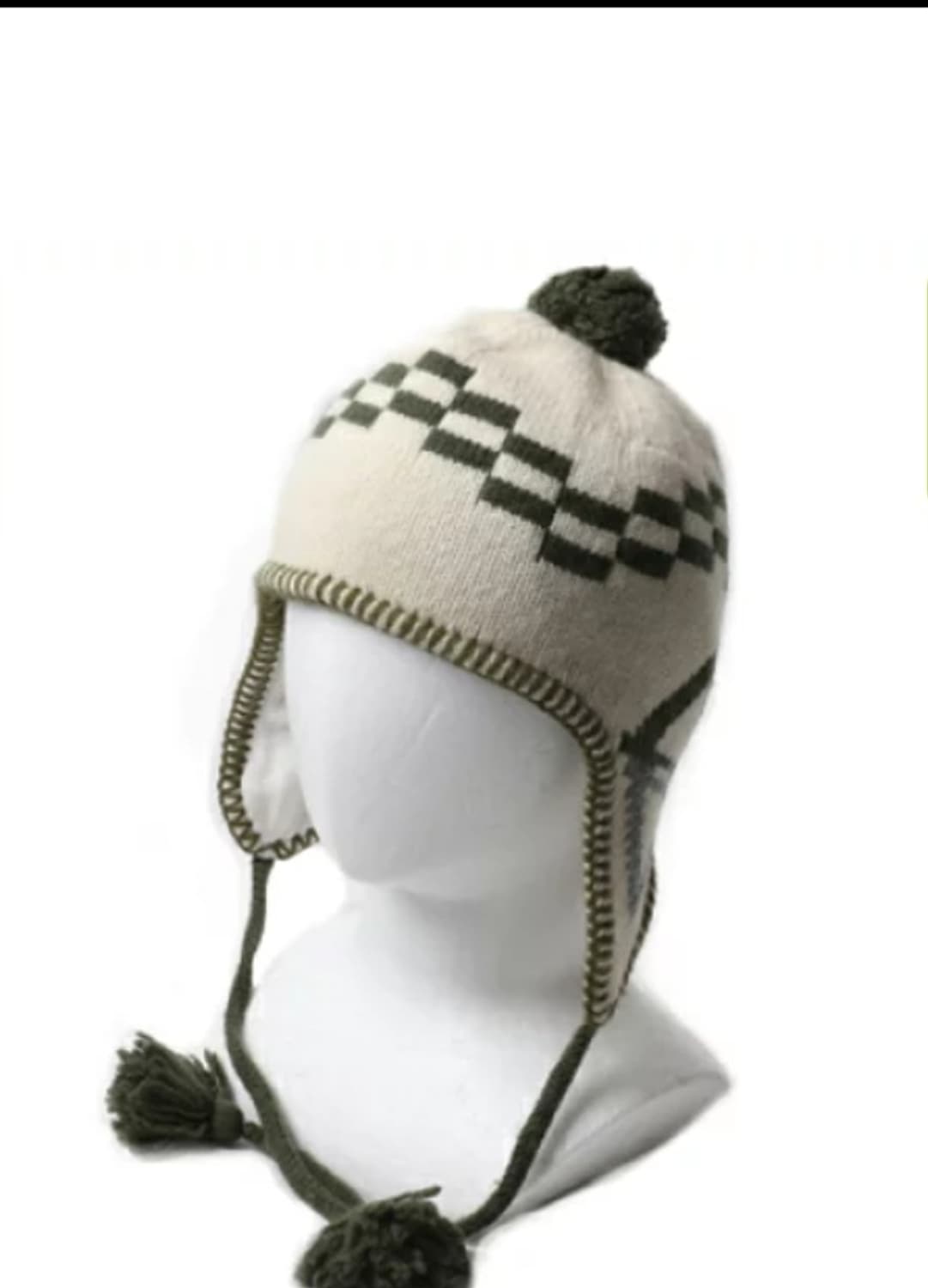 파타고니아 털방울 귀달이 모자 아이보리 상품이미지1