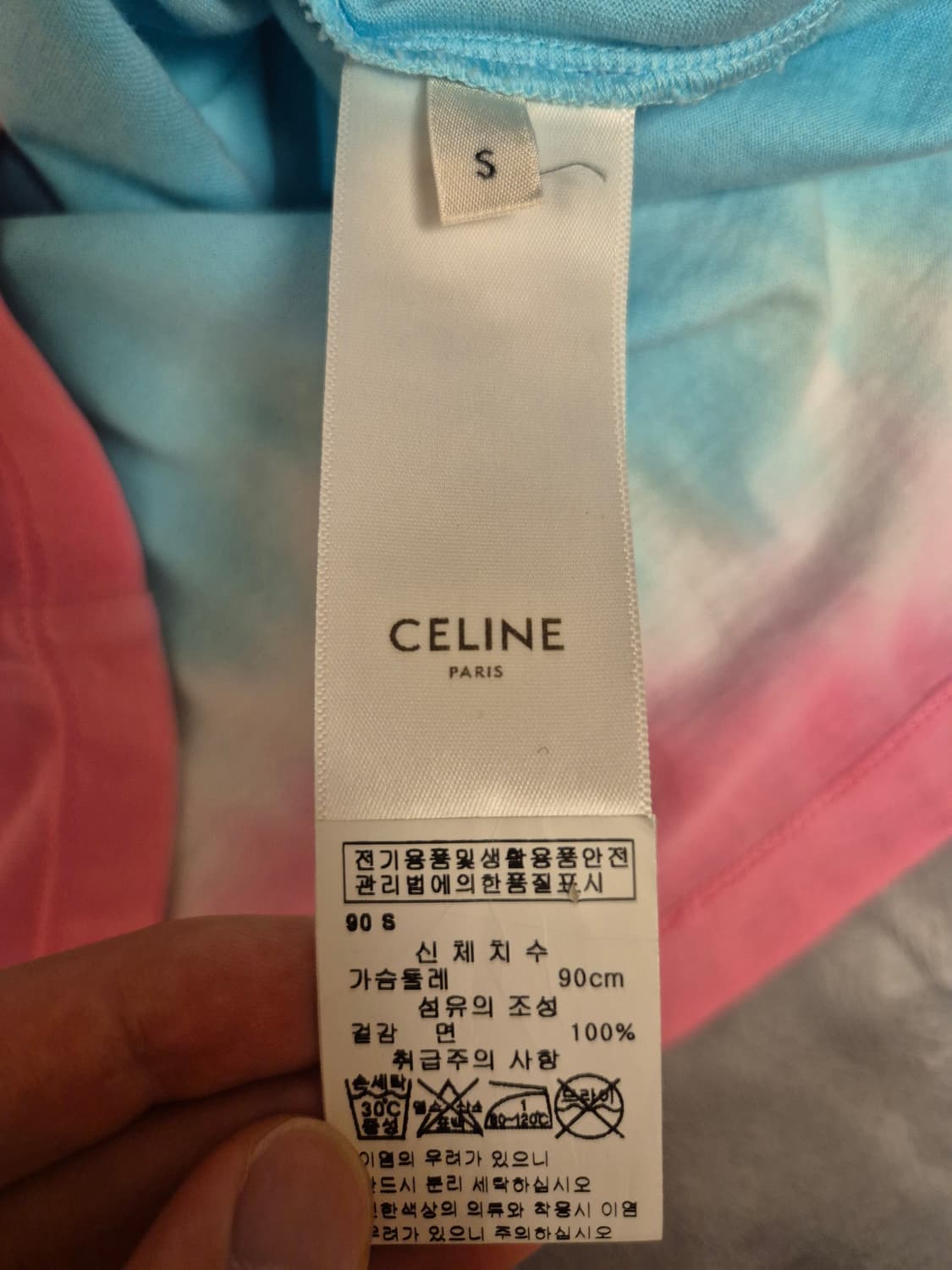 셀린느 타이다이 반팔티 S 상품이미지5