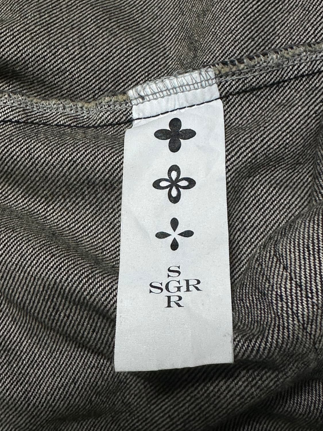 [SURGERY] 써저리 커브드 데님 자켓 흑청 s 상품이미지4