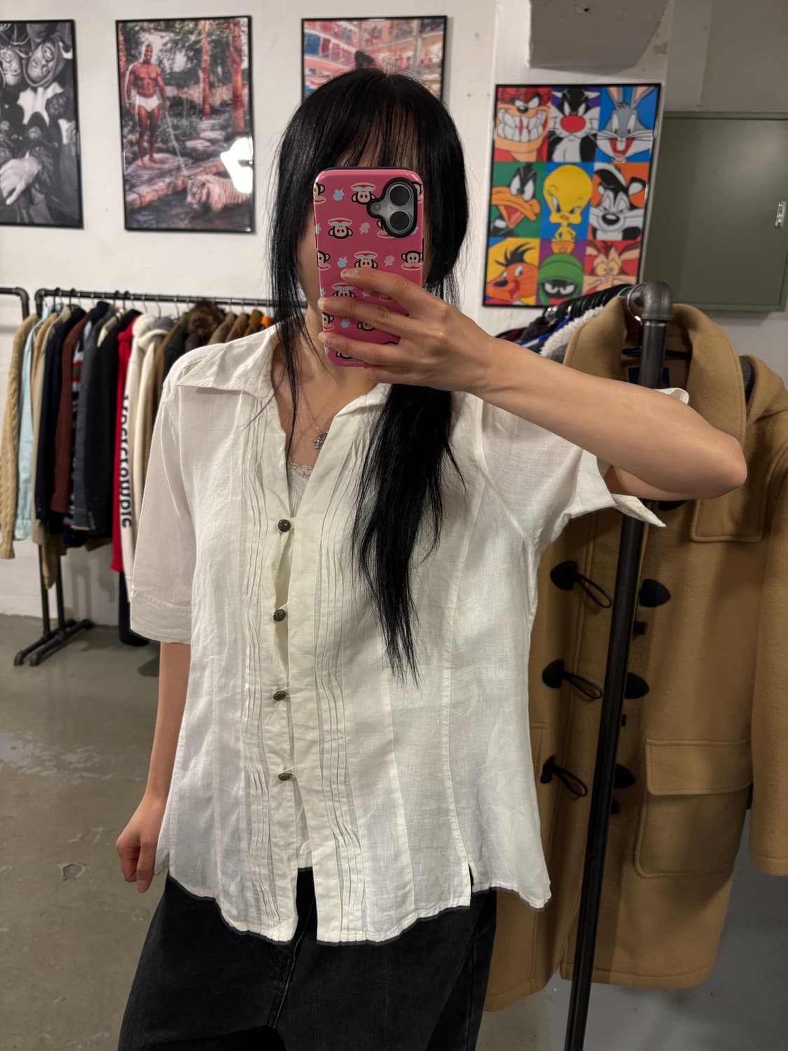 일제 린넨 반팔셔츠 상품이미지3