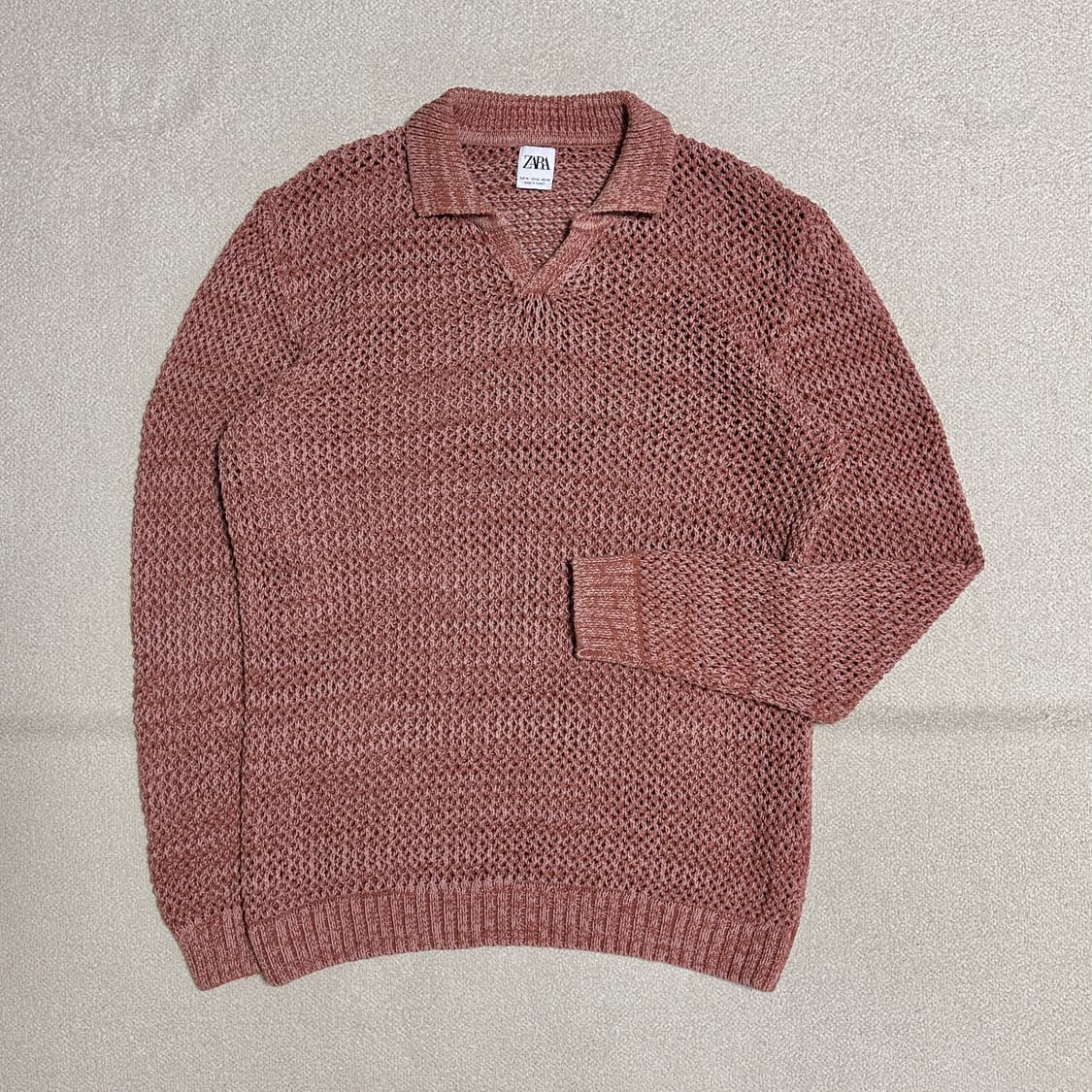 자라 그물 카라 니트 상품이미지1