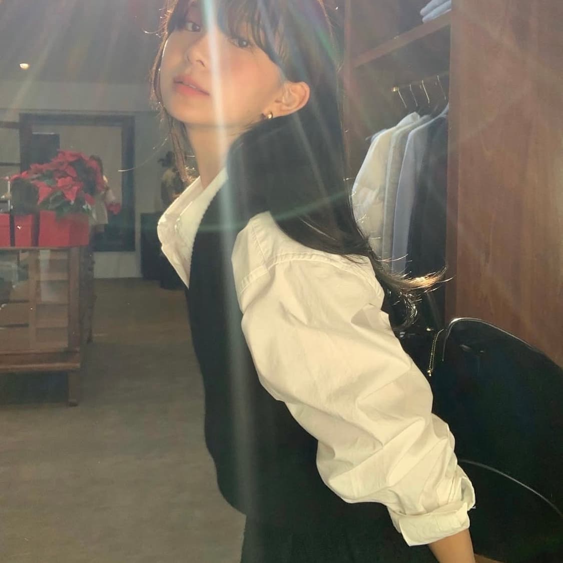 더바넷 Black Angora Knit Vest 니트조끼 상품이미지3