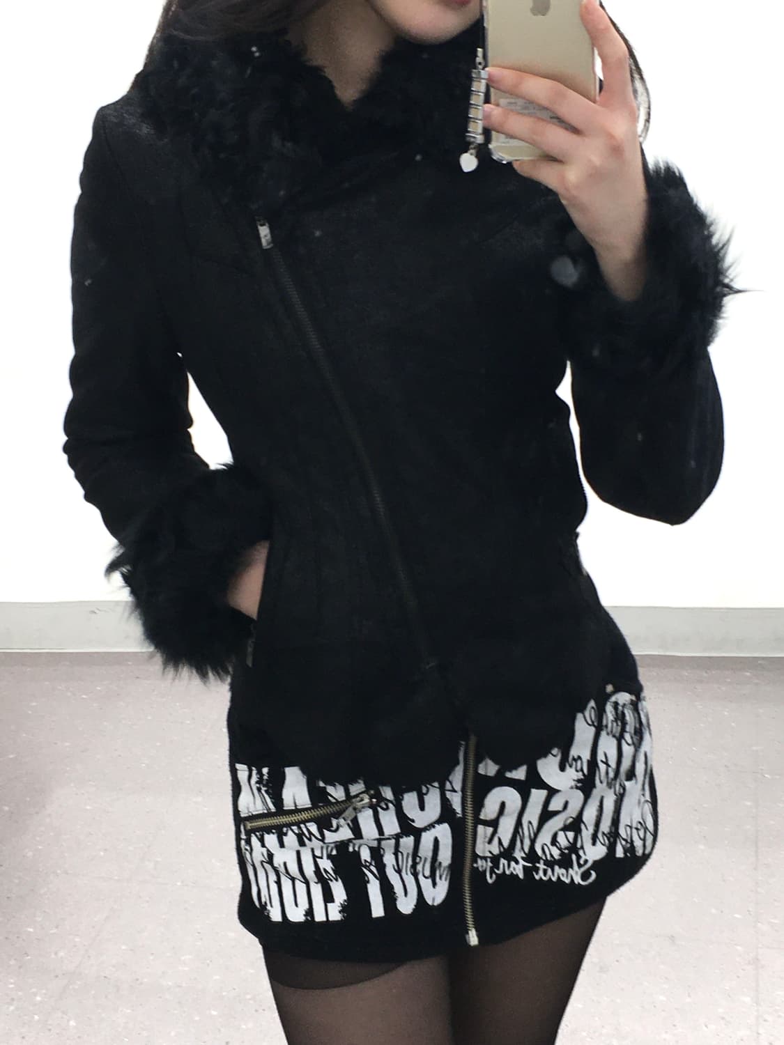 black fur mustang jacket 상품이미지5