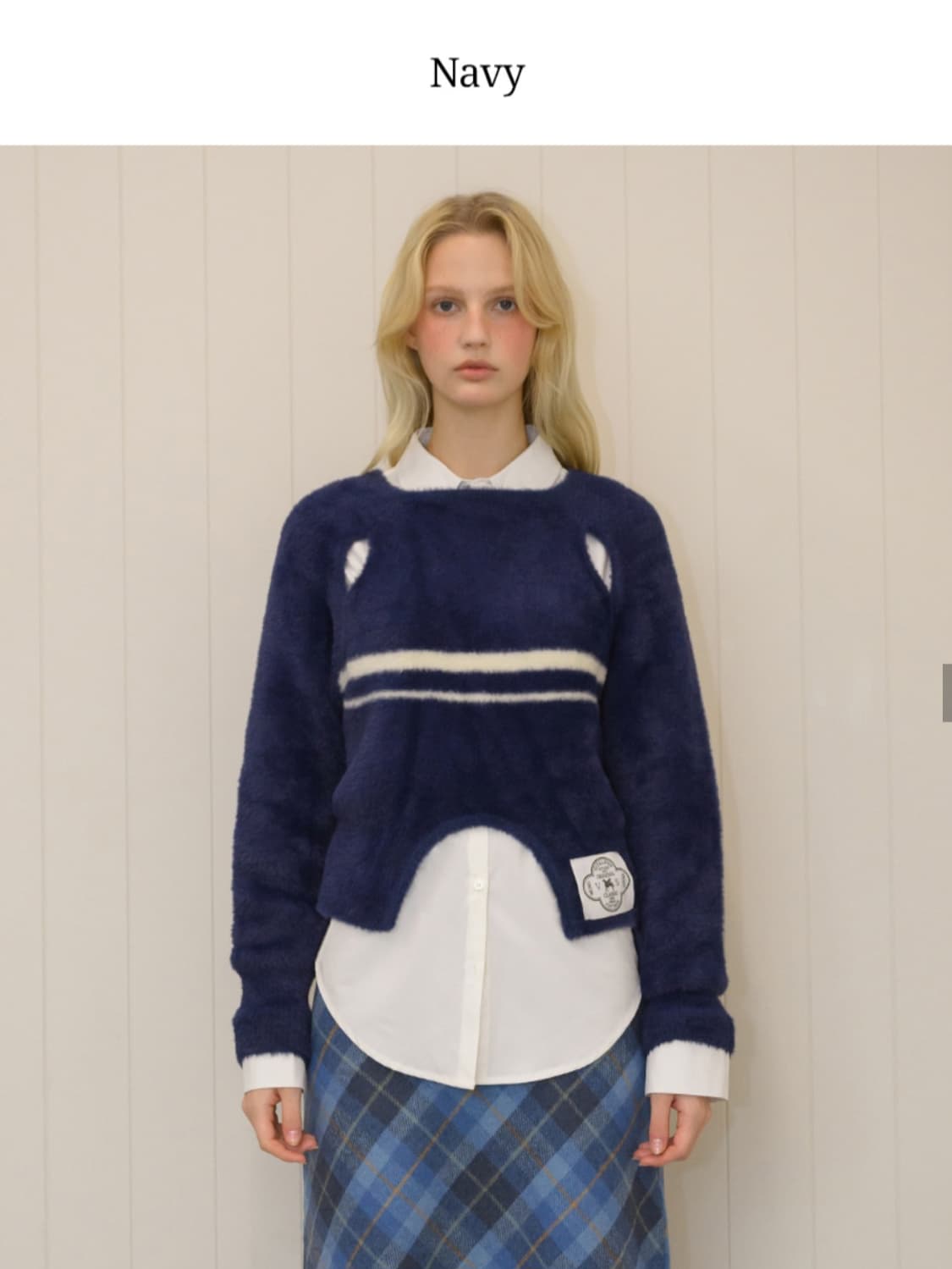 바이탈싸인 모헤어 컷아웃 니트 상품이미지2