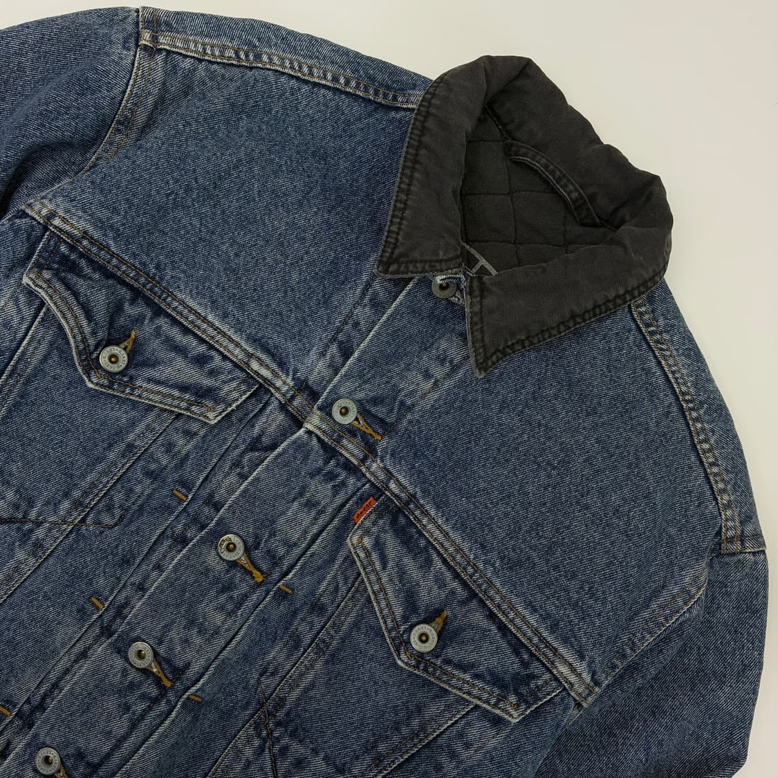 Levi's 리바이스 90‘s 오렌지 탭 쉐르파 트러커 데님 자켓 상품이미지3