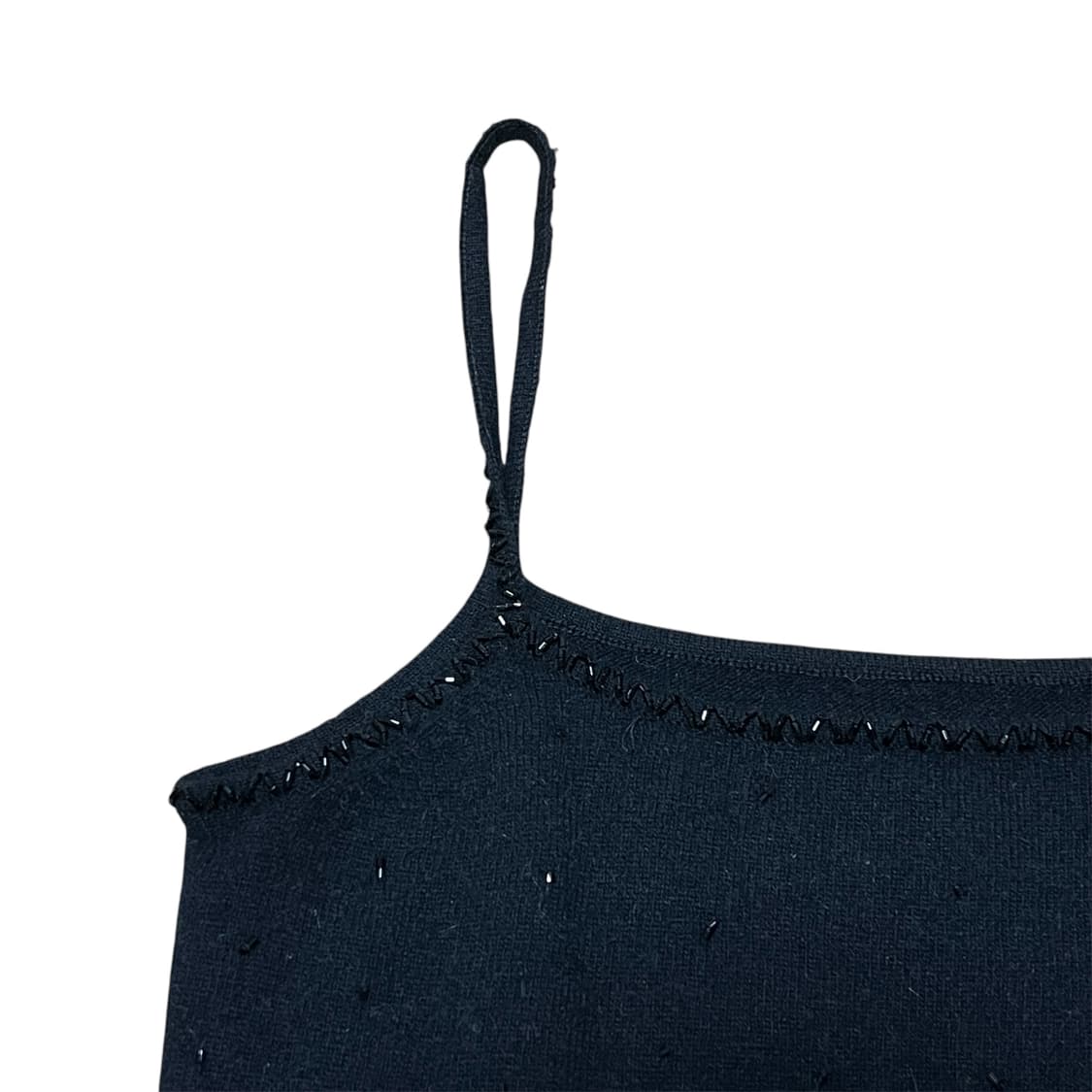 DKNY 블랙 비즈 앙고라 나시 상품이미지3