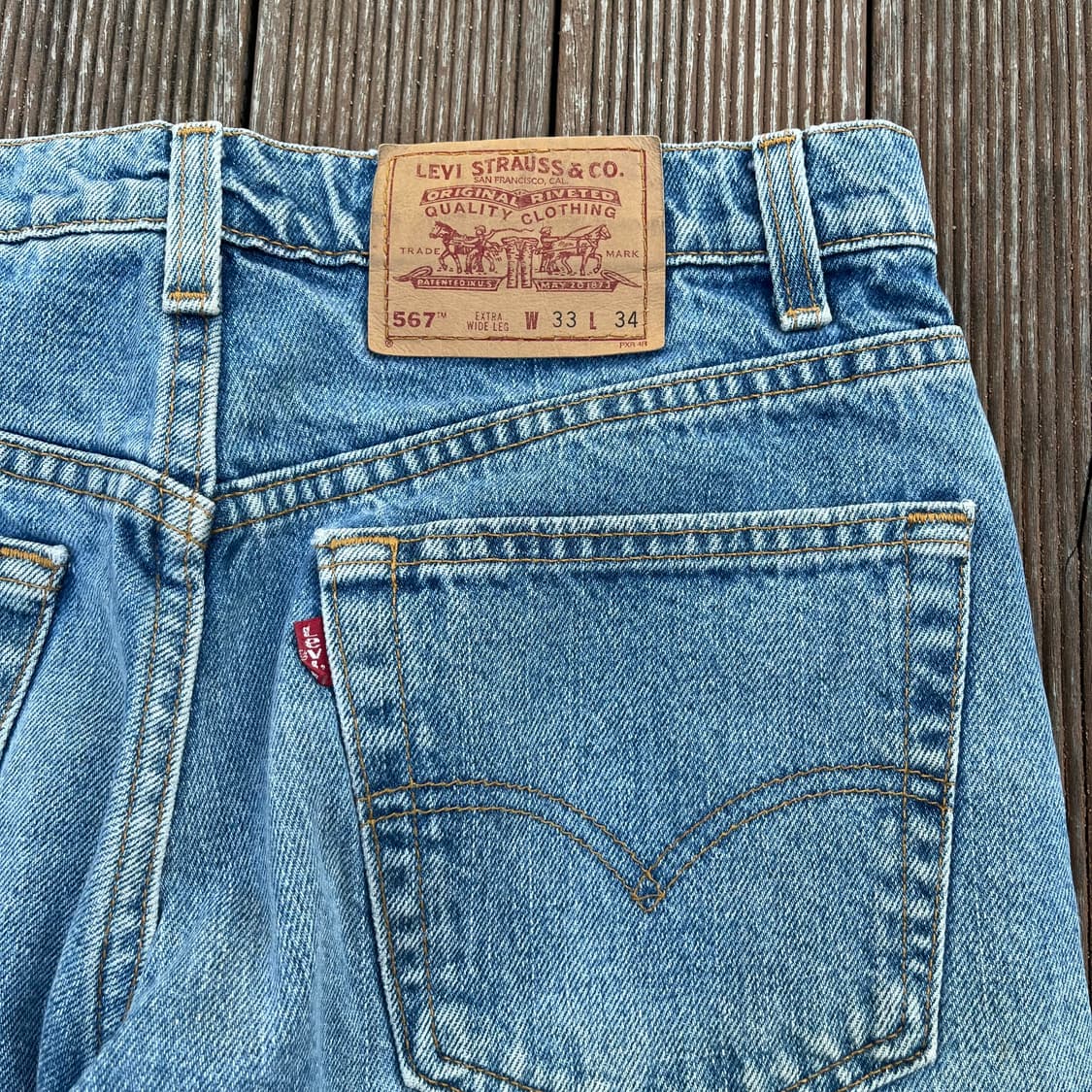 [33X34] 90s 빈티지 리바이스 567 made in usa 상품이미지9