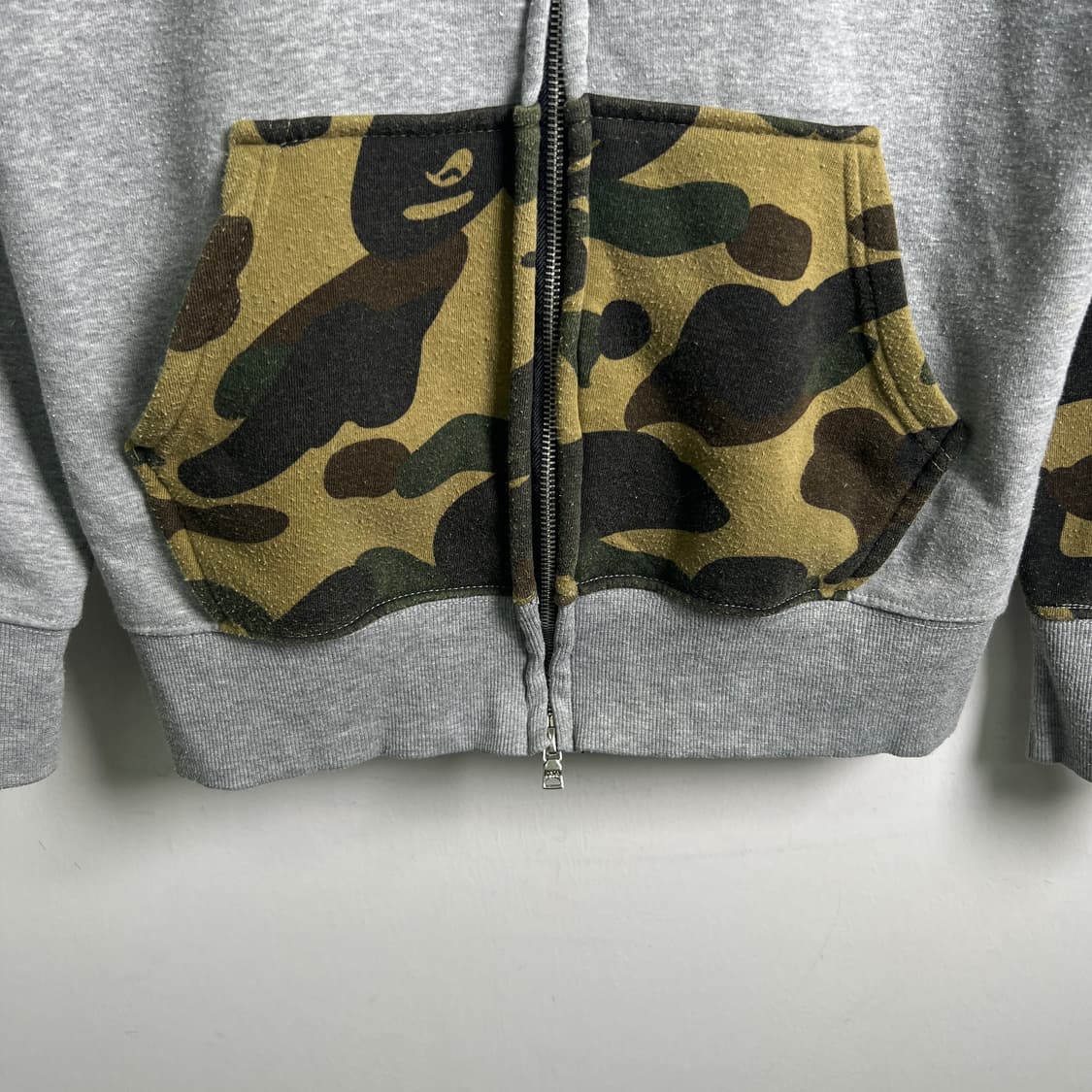 Bape 베이프 카모 샤크 후드집업 L 상품이미지6
