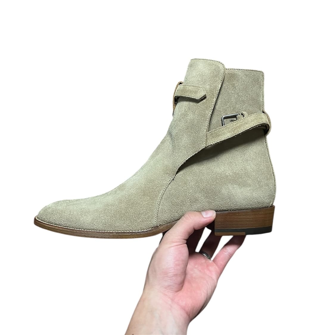 Saint Laurent 와이어트 조드퍼 스웨이드 부츠 상품이미지2
