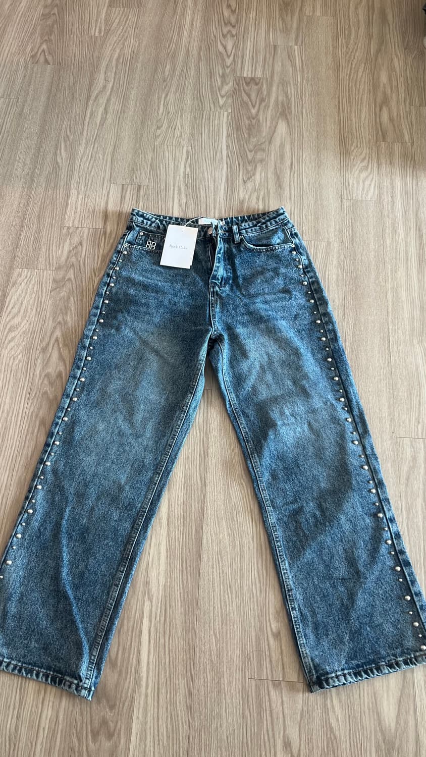 락케이크 스터드 라인 포인트 청바지 상품이미지1