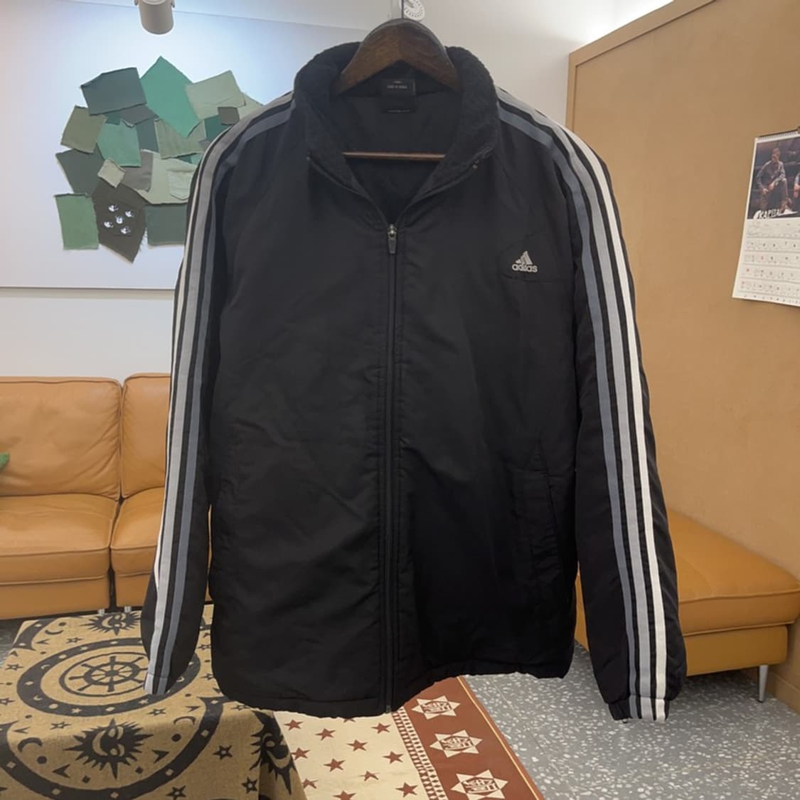 아디다스 레트로 멀티컬러 삼선 바람막이 패딩자켓 100 C08690 상품이미지3