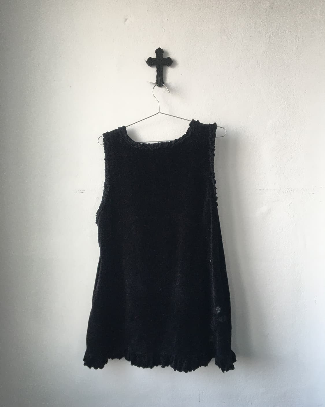 Corsage point corduroy sleeveless onepie 상품이미지2