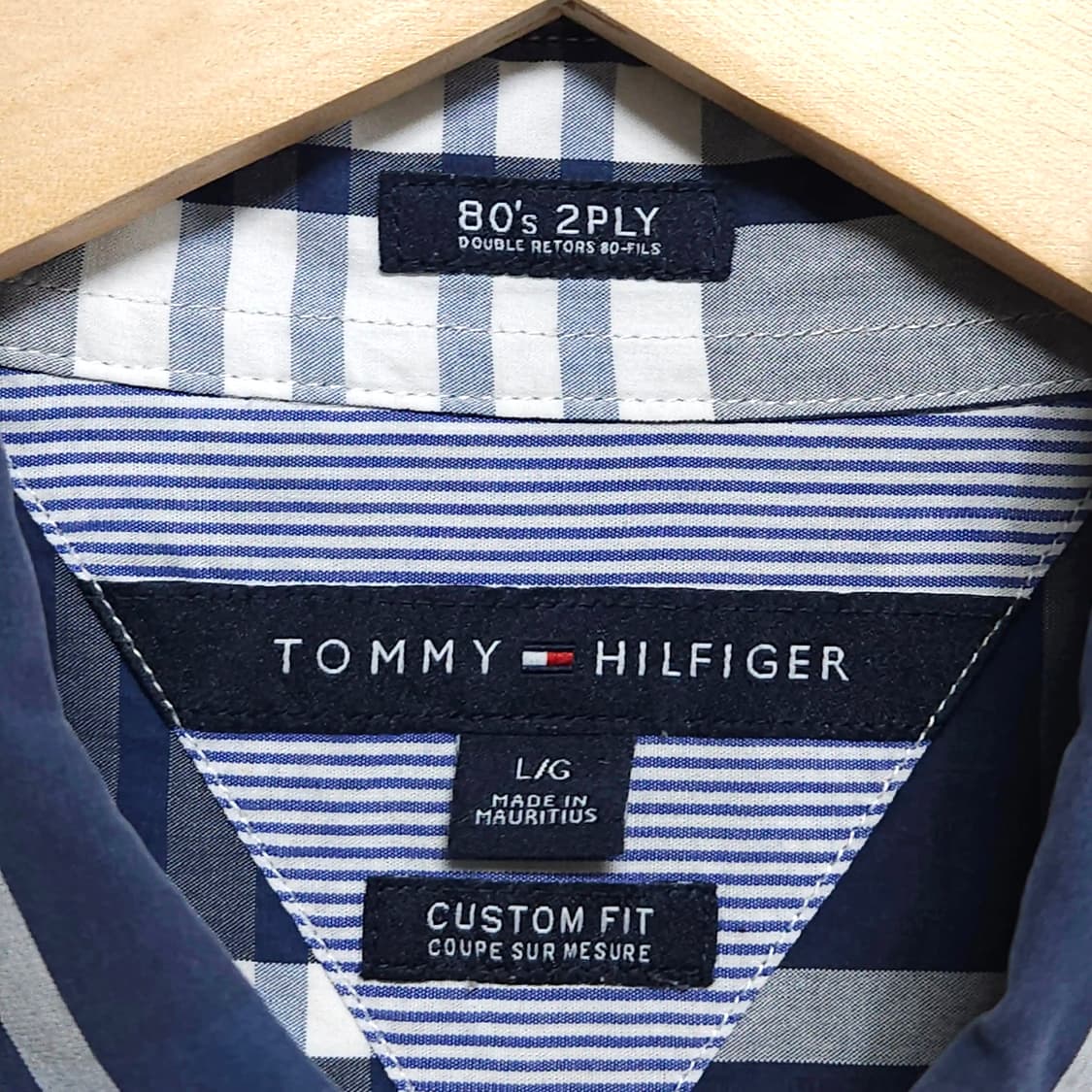 105)Tommy 타미힐피거 체크 셔츠 남방 상품이미지3