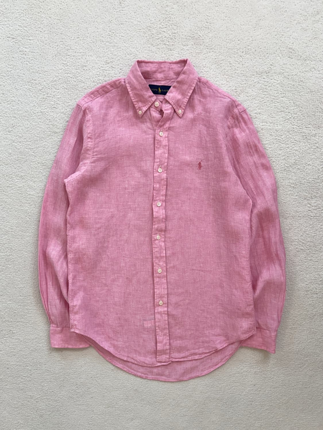 폴로 연핑크 린넨 셔츠 상품이미지2