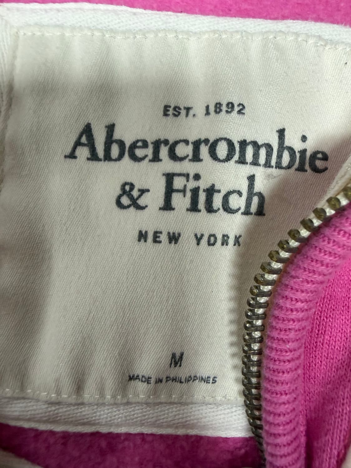 아베크롬비 핑크 후드집업 m 상품이미지3
