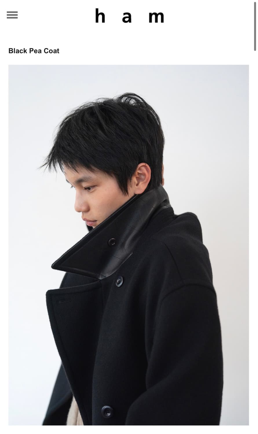 [판매] ham 피코트 1사이즈 상품이미지2
