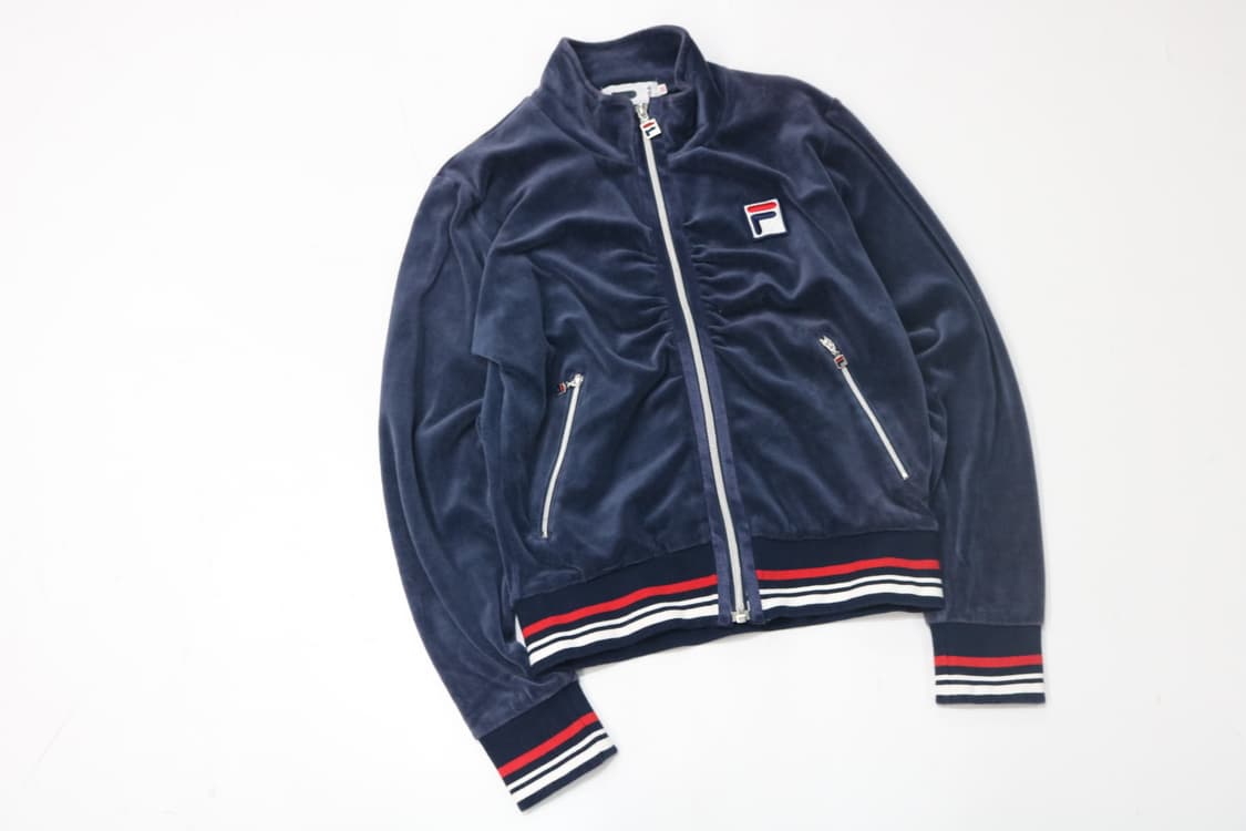 일본 휠라 벨벳 집업 져지 상품이미지3