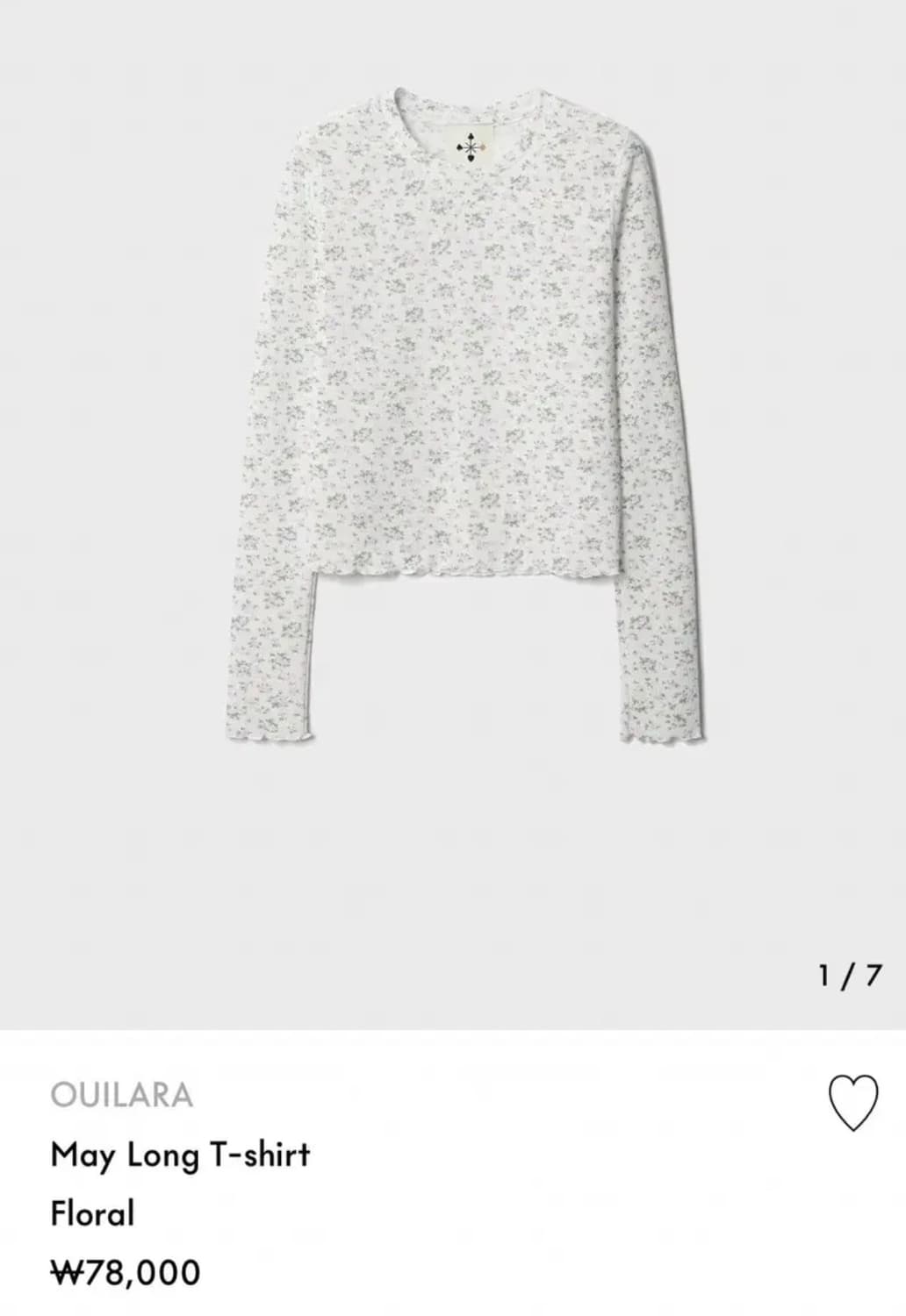 위라라 Ouilara may long t-shirt 상품이미지1