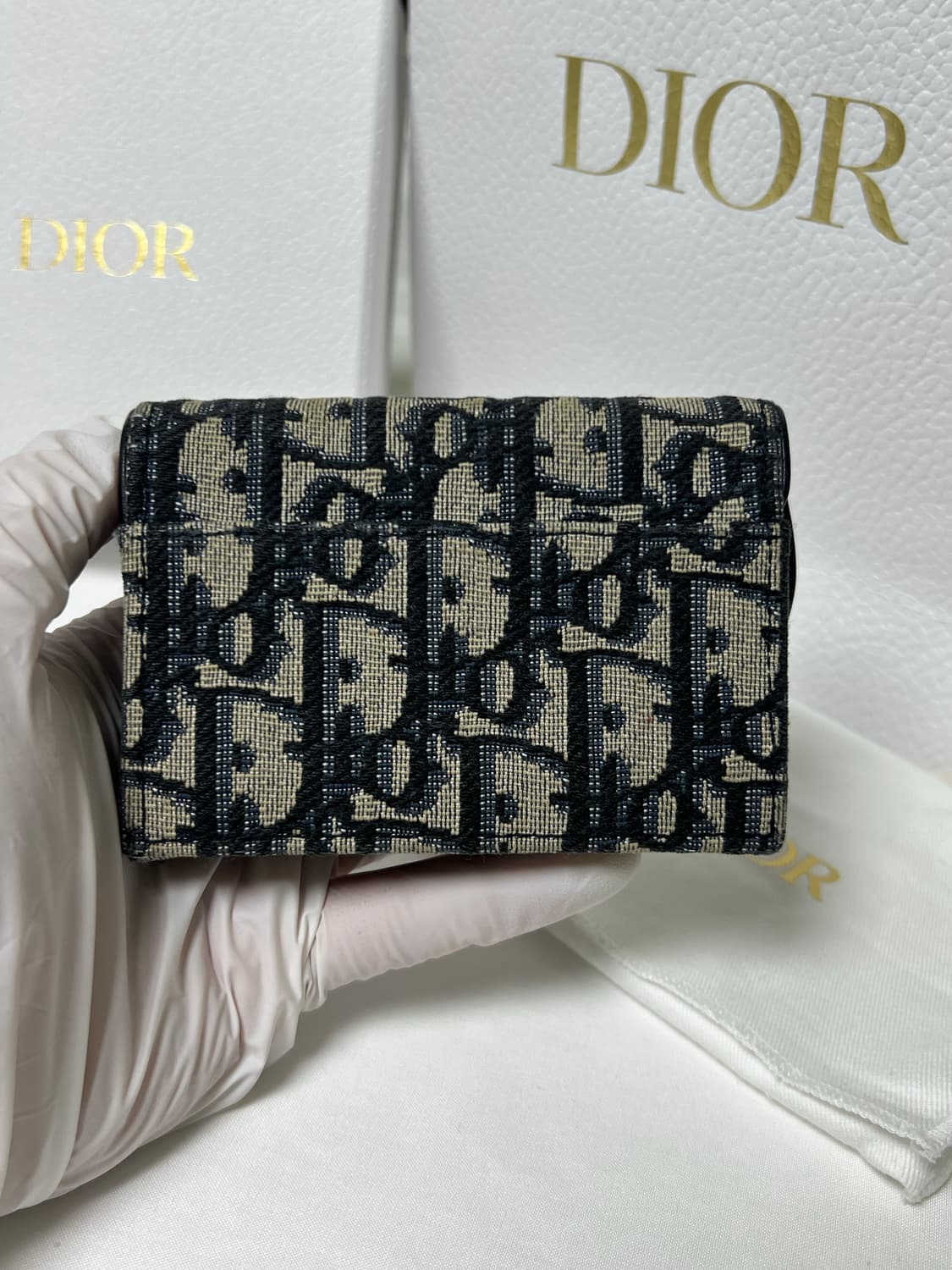 [정품] 디올 오블리크 새들 카드지갑 상품이미지3