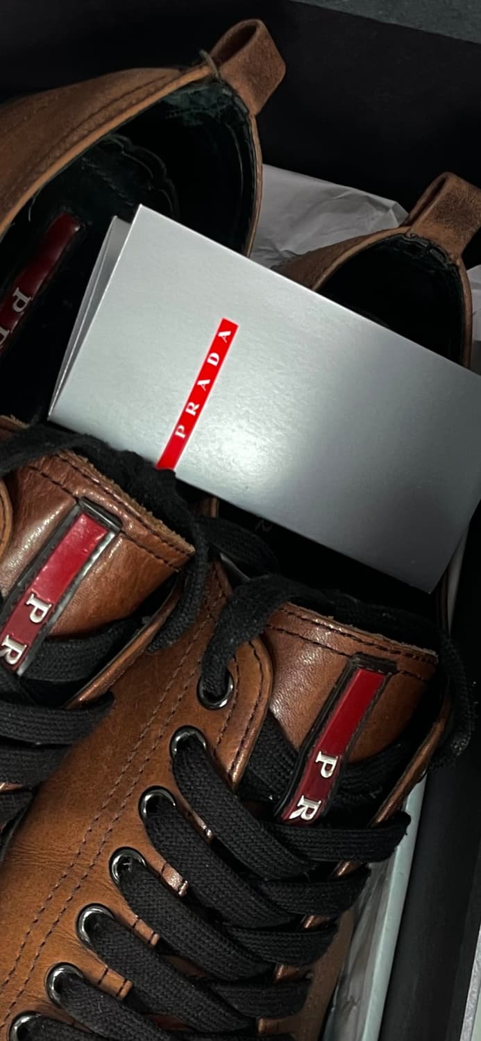 1999‘s Prada sport Brown Leather Lace Up 상품이미지4