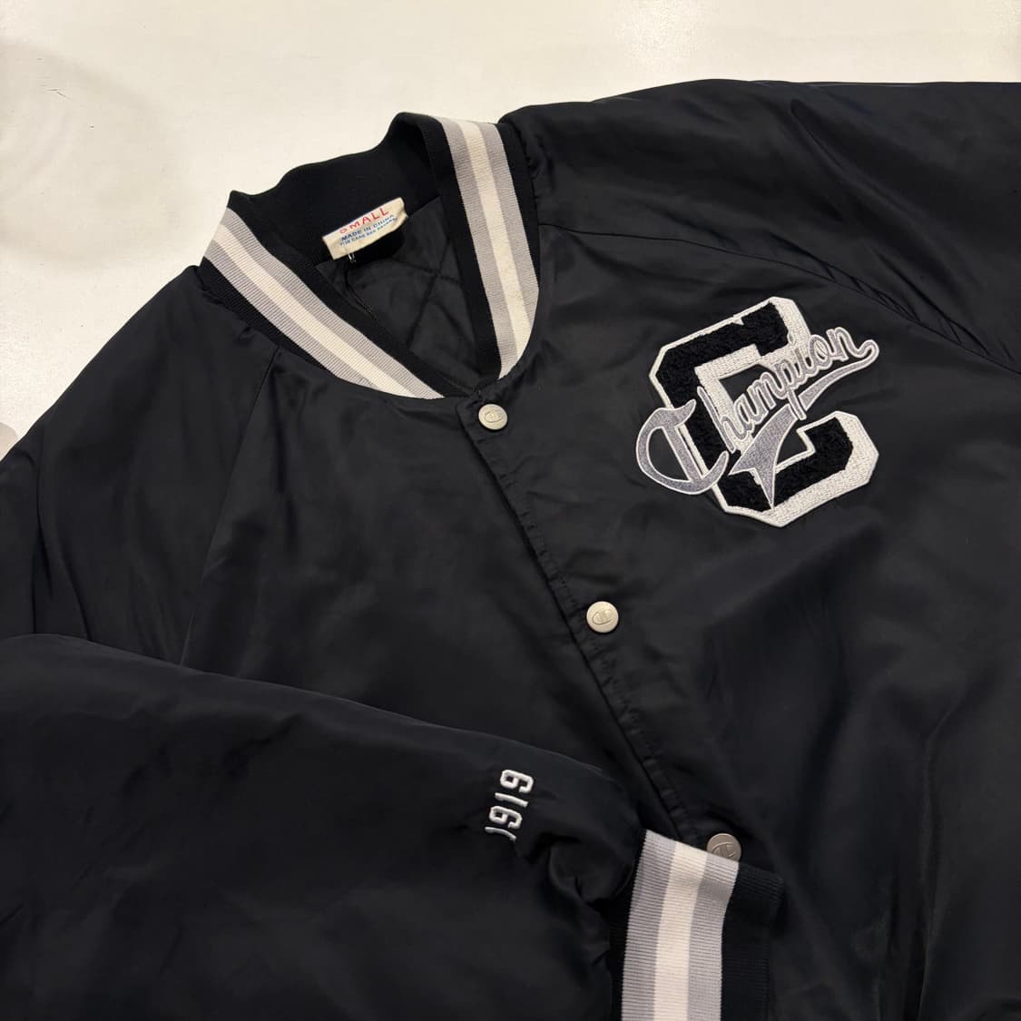 [S] 챔피온 타이거 자수 블랙 바시티 자켓 D477 상품이미지3