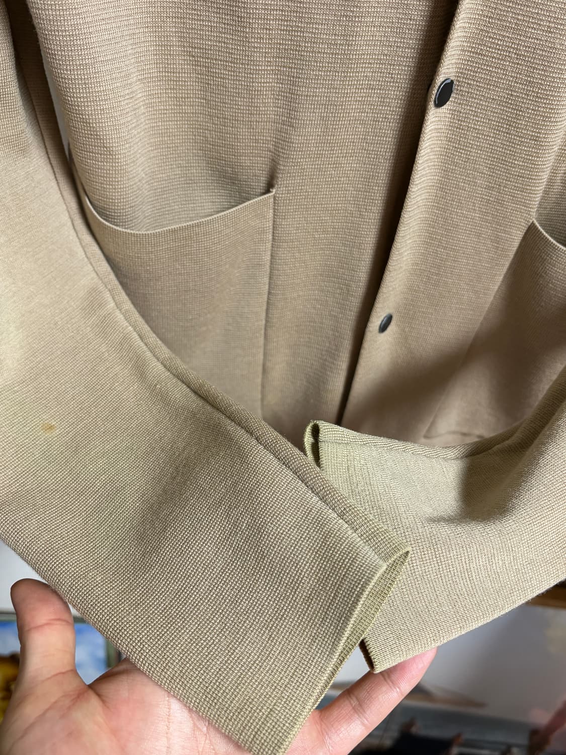 [S] COS 코스 버튼 카라 가디건 베이지 상품이미지4