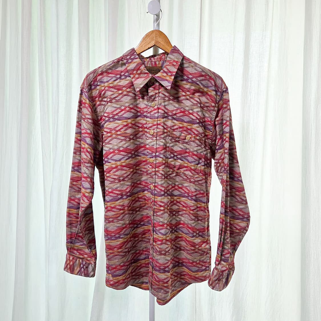 미쏘니 지오메트릭 패턴 셔츠 (Italy made) 상품이미지1