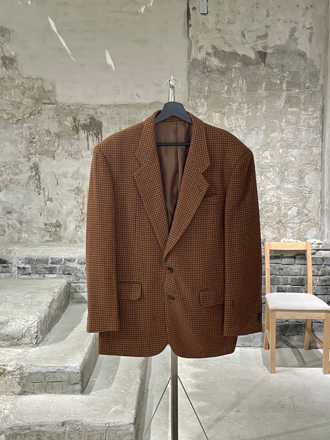 크리스찬 디올 무슈 오커 하운드 투스 체크 2B 울 블레이저 상품이미지1