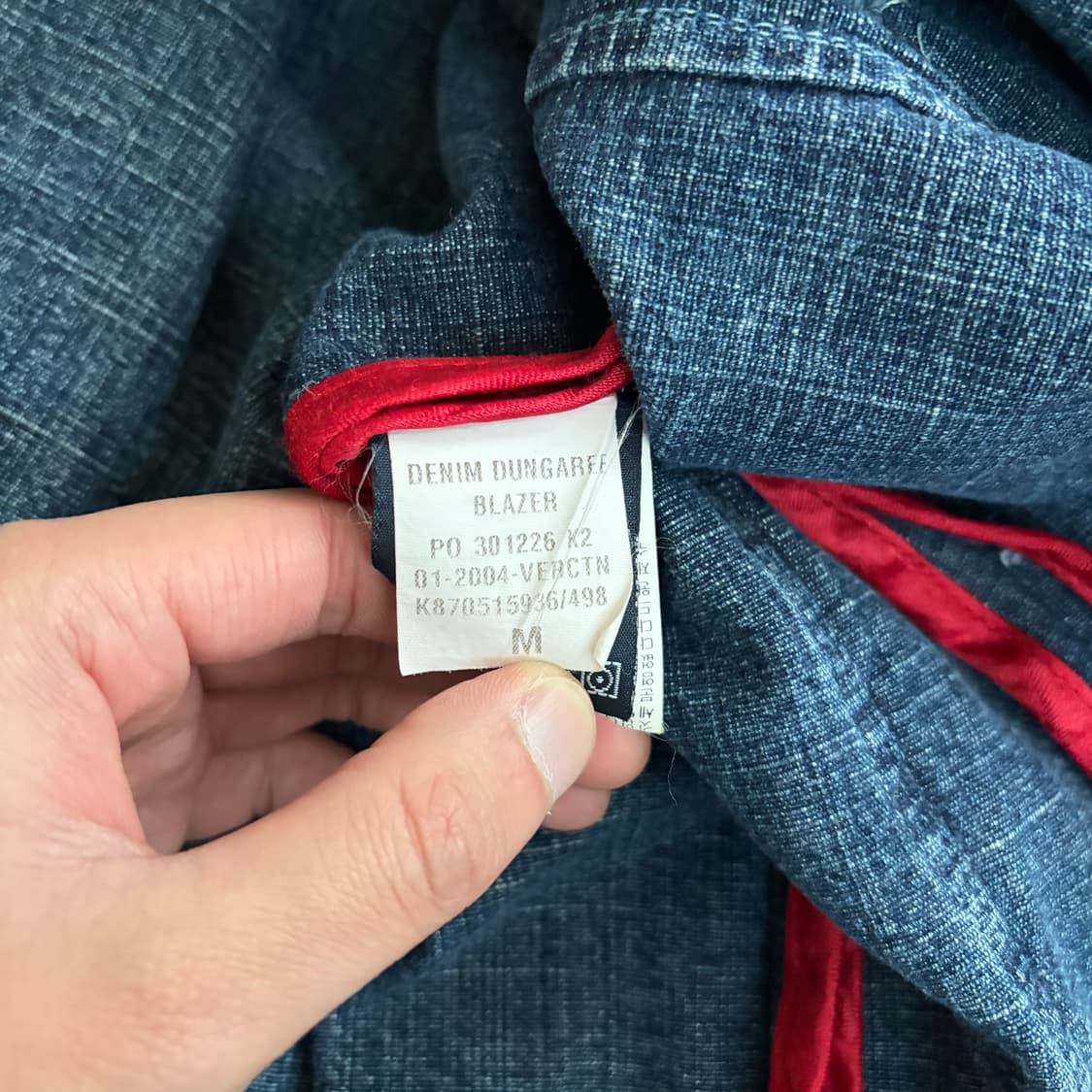 타미힐피거 빈티지 3B 데님자켓 M 상품이미지8