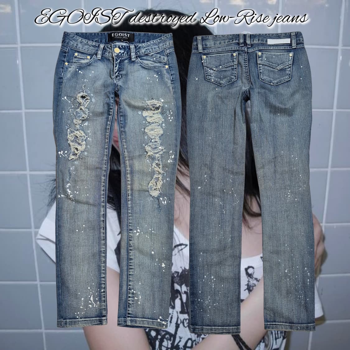 EGOIST destroyed Low-Rise jeans 상품이미지1