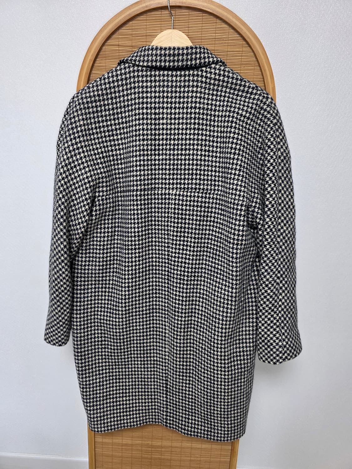 럭키슈에뜨 Harris Tweed 체크 코트  프리미엄 울100 상품이미지2