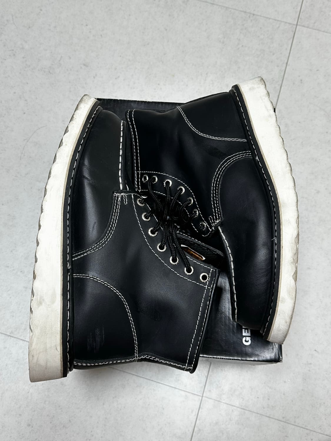 돔바 남자 소가죽 워커 상품이미지6